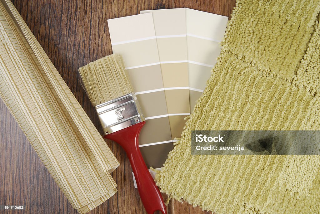 백색과 페인트 벽지용 및 카펫을 위한 내륙발 - 로열티 프리 DIY 스톡 사진