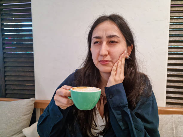 istock Sick female with toothache 1847408387