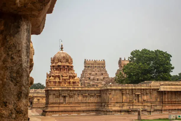 View of the vast Thanjavur Big Temple(also referred as the Thanjai Periya Kovil in tamil language).