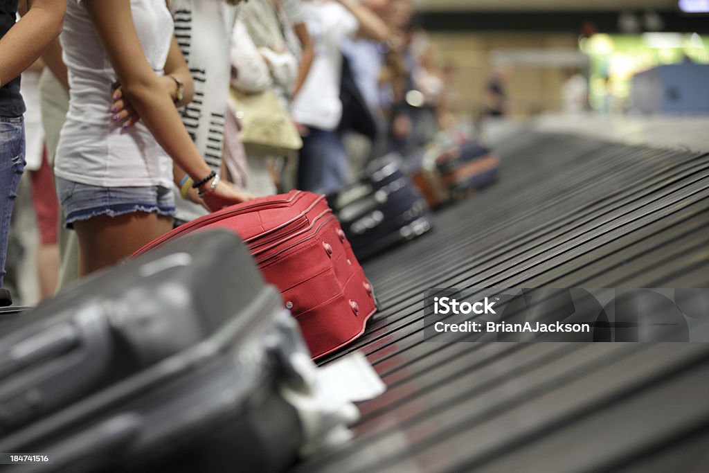Der Gepäckausgabe am Flughafen - Lizenzfrei Gepäckrückgabe Stock-Foto