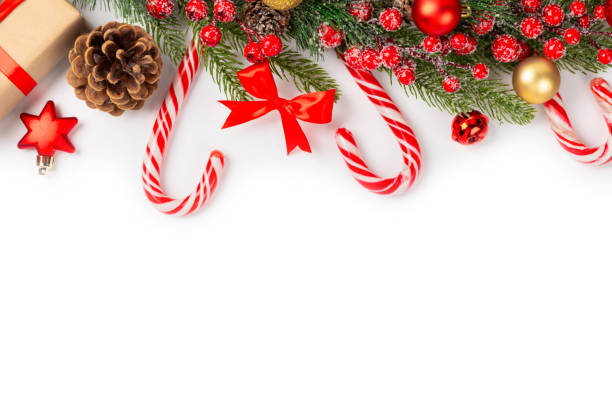 istock Candy cane isolated on white background. Christmas sweets. Christmas candy. New Year. A traditional sweet gift for the Christmas tree. Holiday concept. 1847431011