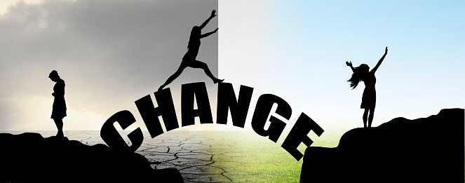 Change from one cliff to another with the word CHANGE