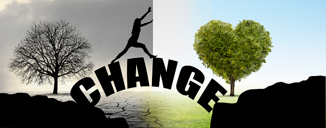 Change from one cliff to another with the word CHANGE