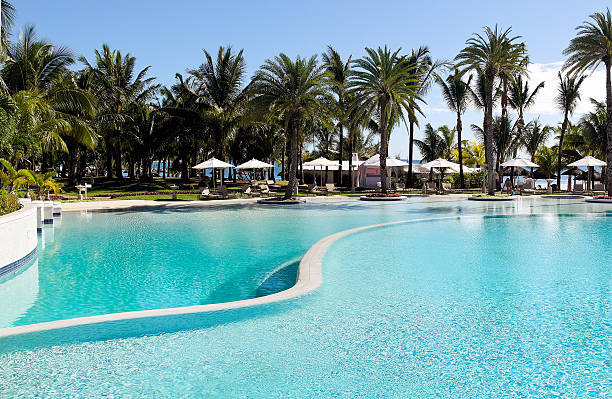 istock Swimmingpool in the tropical resort 184744371