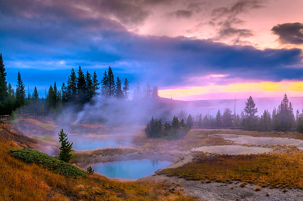 istock Sunrise in West Thumb Geyser Basin - Yellowstone 184744586