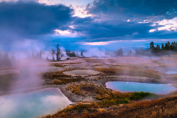 istock Sunrise in West Thumb Geyser Basin - Yellowstone 184744593