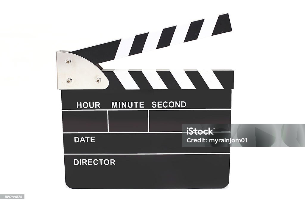 Digital Clapperboard isolated Digital Clapperboard isolated white background Activity Stock Photo