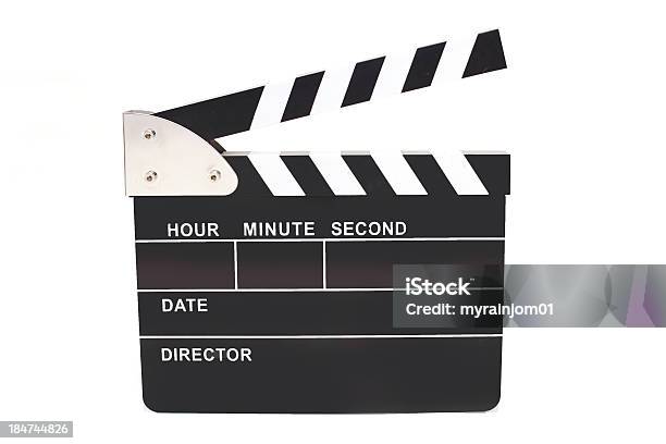 Digital Clapperboard Isolated Stock Photo - Download Image Now - Activity, Camera - Photographic Equipment, Camera Operator