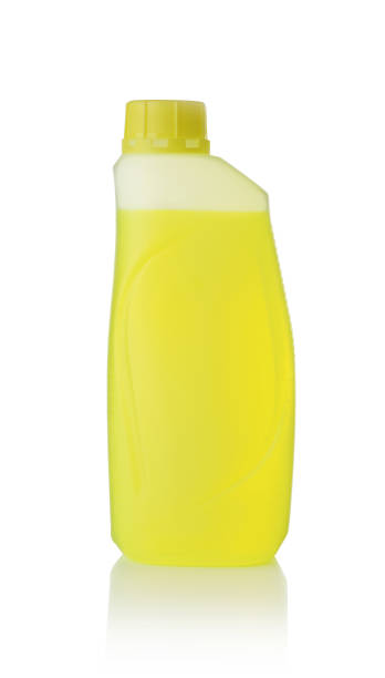 istock Plastic bottle of yellow antifreeze isolated. 1847467408