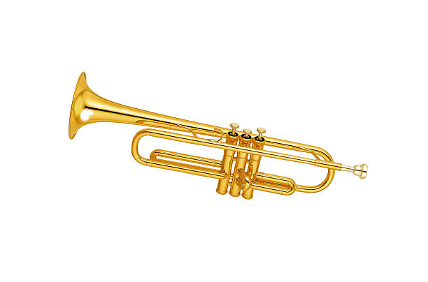istock Golden trumpet isolated 184747613