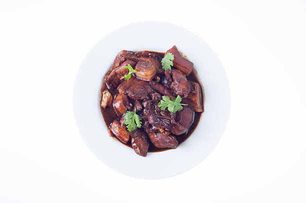 istock Steam pork leg with vegetable 184750397