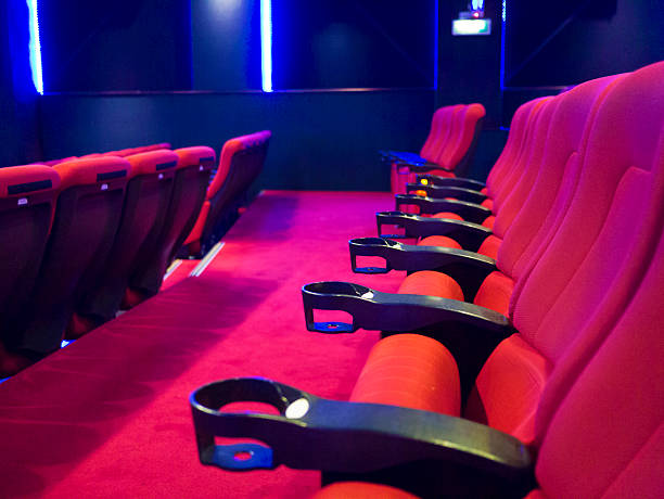 istock Red seats of cinema hall 184753081