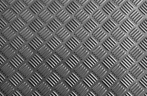 istock Aluminium dark list with rhombus shapes 184754603