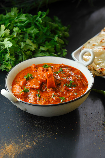 Soya chaap butter masala is a delicious and vegetarian Indian dish made with soya chaap (soy protein) cooked in a rich and creamy tomato-based curry.