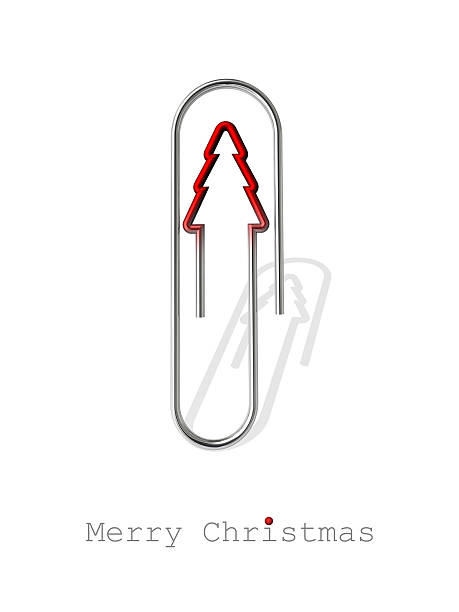 Festive themed paper clip from the Christmas tree