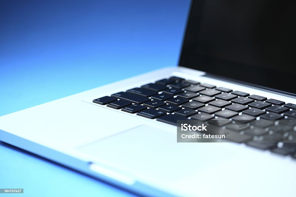 Computer Computer keyboard Blue Stock Photo