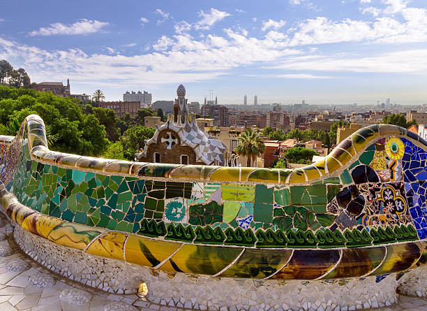 istock Park Guell in Barcelona, Spain. 184760302