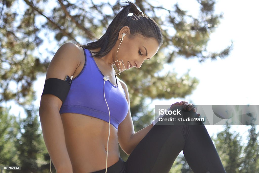 beautiful fitness woman beautiful fitness woman working out, outside shot Active Lifestyle Stock Photo