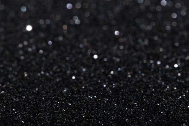 istock Glitter vintage lights background, light silver and black 1847609169