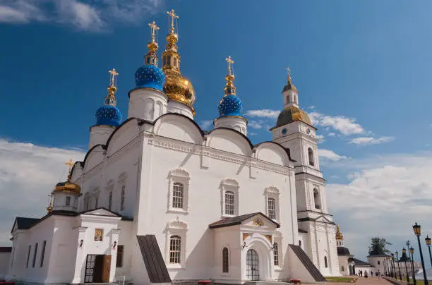 St Sophia-Assumption Cathedral in Tobolsk Kremlin. Siberia. Russia