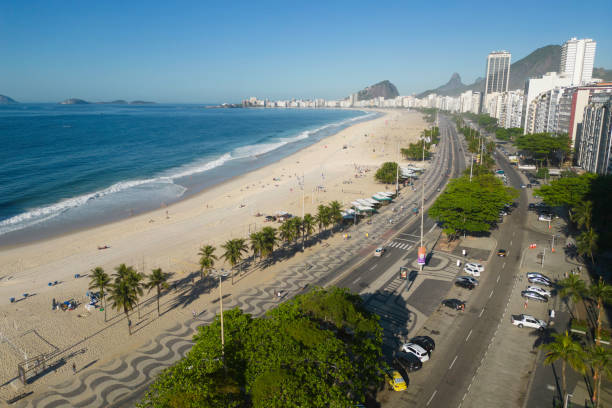istock Empty Copacabana Beach in Rio de Janeiro 1847645867