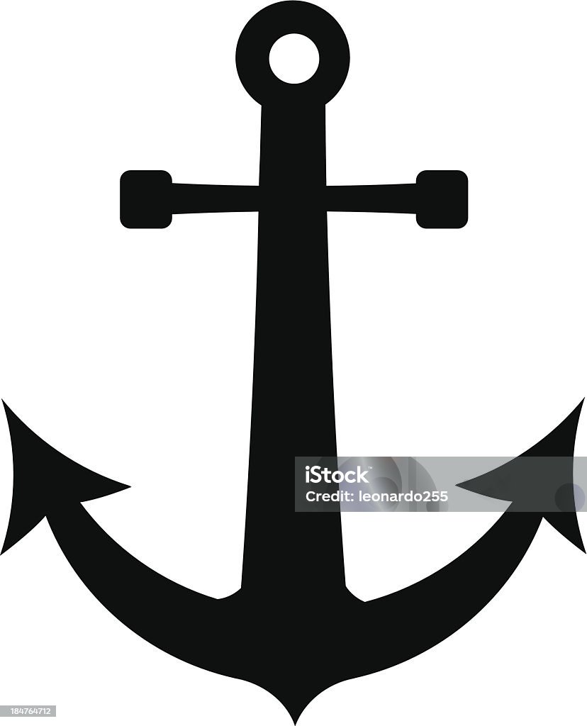 Anchor icon Anchor icon black on white background eps 10 Anchor - Vessel Part stock vector