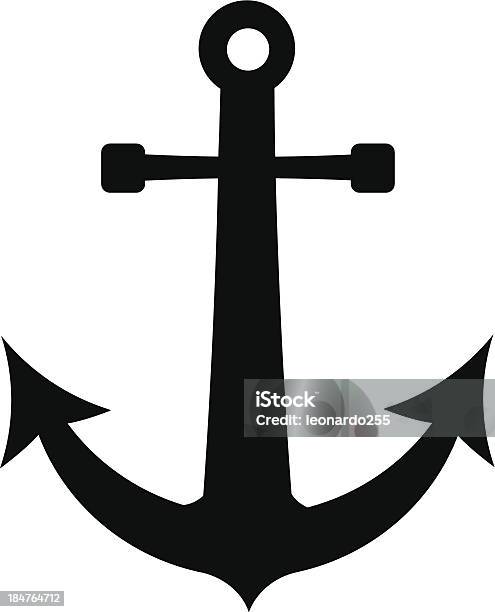 Anchor Icon Stock Illustration - Download Image Now - Anchor - Vessel Part, Antique, Black And White