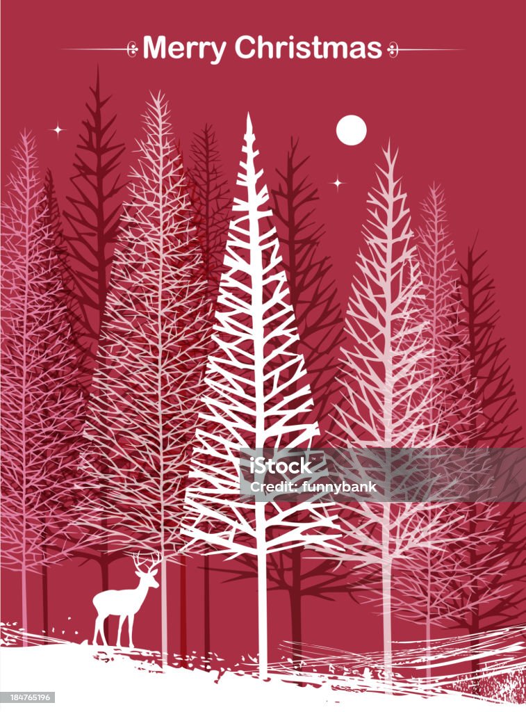 Sapin de Noël de voeux - clipart vectoriel de Noël libre de droits