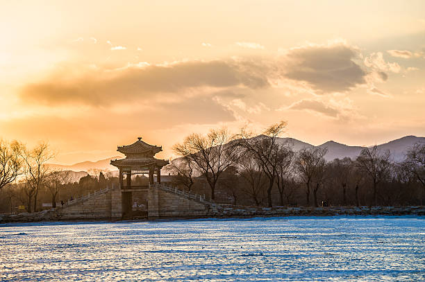 istock Pavilion bridge of Summer Palace 184765206