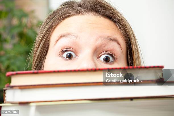 Study Shock Horizontal Stock Photo - Download Image Now - Adult, Bizarre, Book