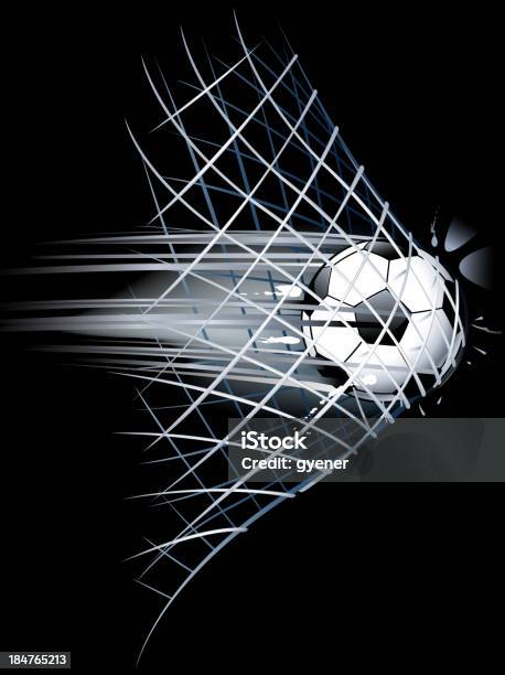 Soccer Scoring Stock Illustration - Download Image Now - Soccer, Soccer Ball, Net - Sports Equipment