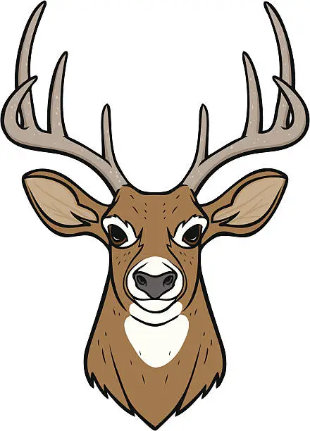 Vector illustration of Deer Head
