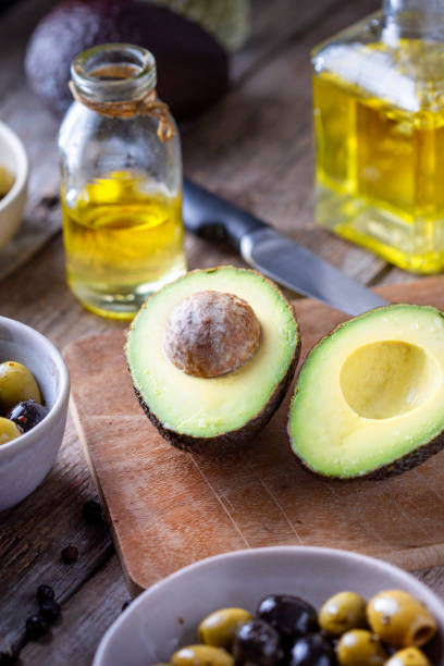 istock Avocado, olives and oil 1847655380