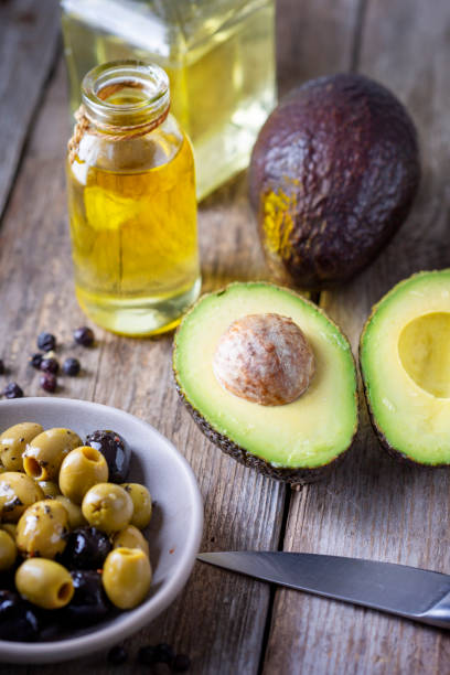 istock Avocado, olives and oil 1847655479