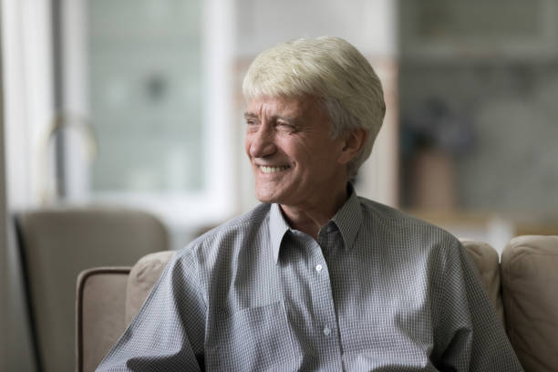 istock Happy thoughtful elder senior man thinking over retirement plans 1847656380