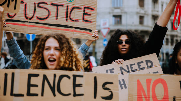 istock Young people on strike for human rights 1847665725
