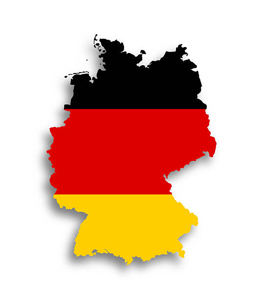 istock Flat illustration of the map of Germany 184771327