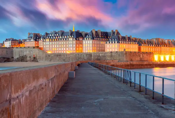 Photo of Medieval fortress Saint-Malo, Brittany, France