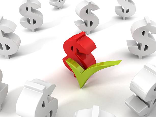 istock red dollar choice symbol with green check mark 184773908