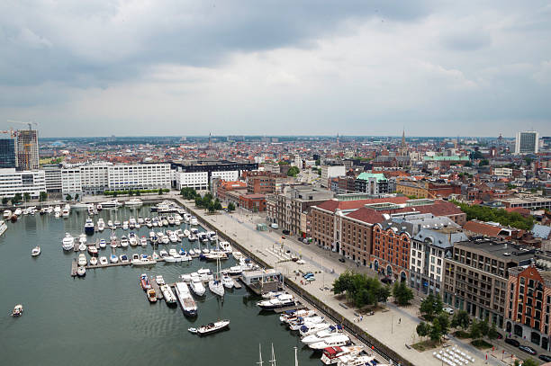 istock Antwerp Skyline: Harbor, Historic and Modern Buildings 184775404