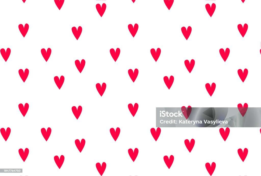 Stock Heart Pattern Pattern With Hearts Stock Illustration - Download Image Now - Abstract ...