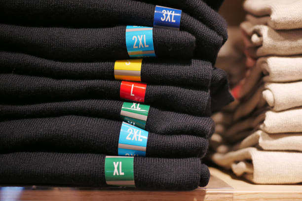 XXL size clothing label tag