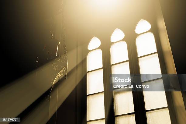 Rays Of Light Through Glass In A Window Church Stock Photo - Download Image Now - Window, Church, Light - Natural Phenomenon