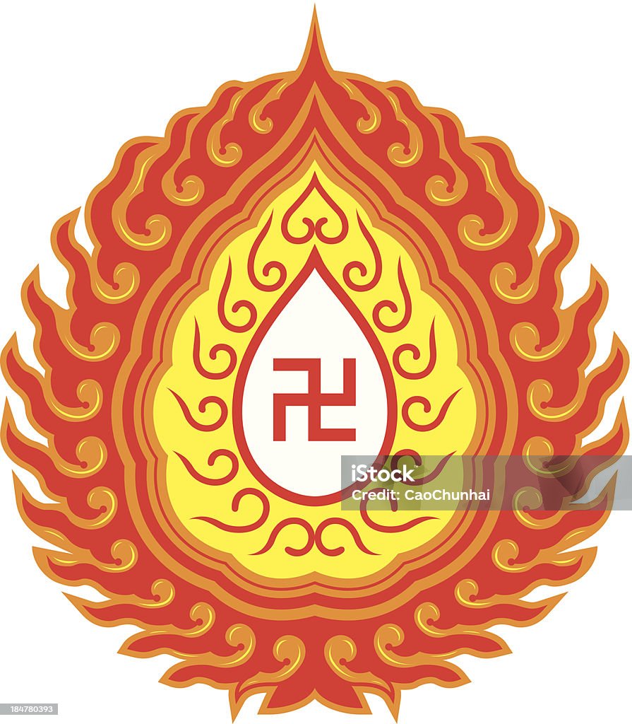 Swastika symbol-Buddhist tradition pattern Swastika symbol is often can be seen in cultures all over the world, its history can be traced back to four thousand BC. Religious Swastika stock vector