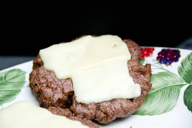 istock Cheese burgers on a decorative plate 184780610