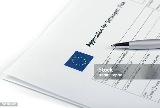 Applicatoin Di Visto Per I Paesi Dellarea Schengen - Fotografie stock e altre immagini di Schengen Agreement