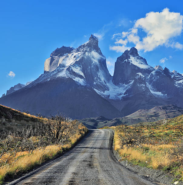 istock Snow-covered cliffs of Los Cuernos 184781692