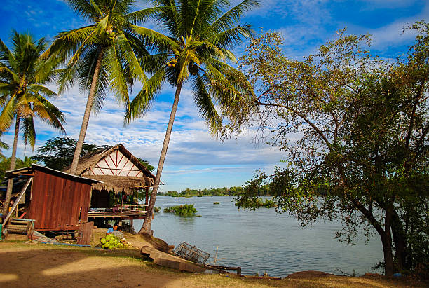 si-phan-don (quatro thousand islands) - siphandon imagens e fotografias de stock