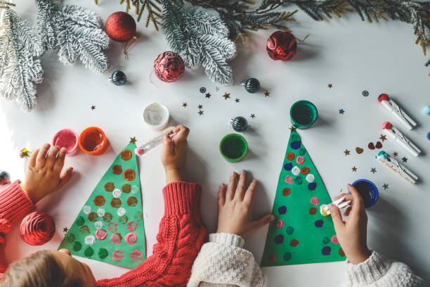 istock Idea for Christmas creativity with children 1847825170