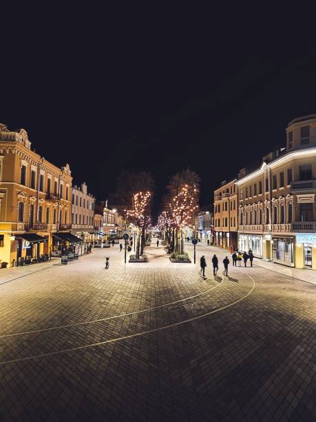 istock Kaunas Old Town Illuminated by Night 1847836026